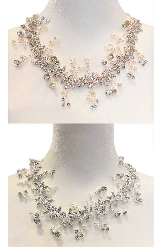 Full Stone Crystal Wired Bridal Convertible Hair