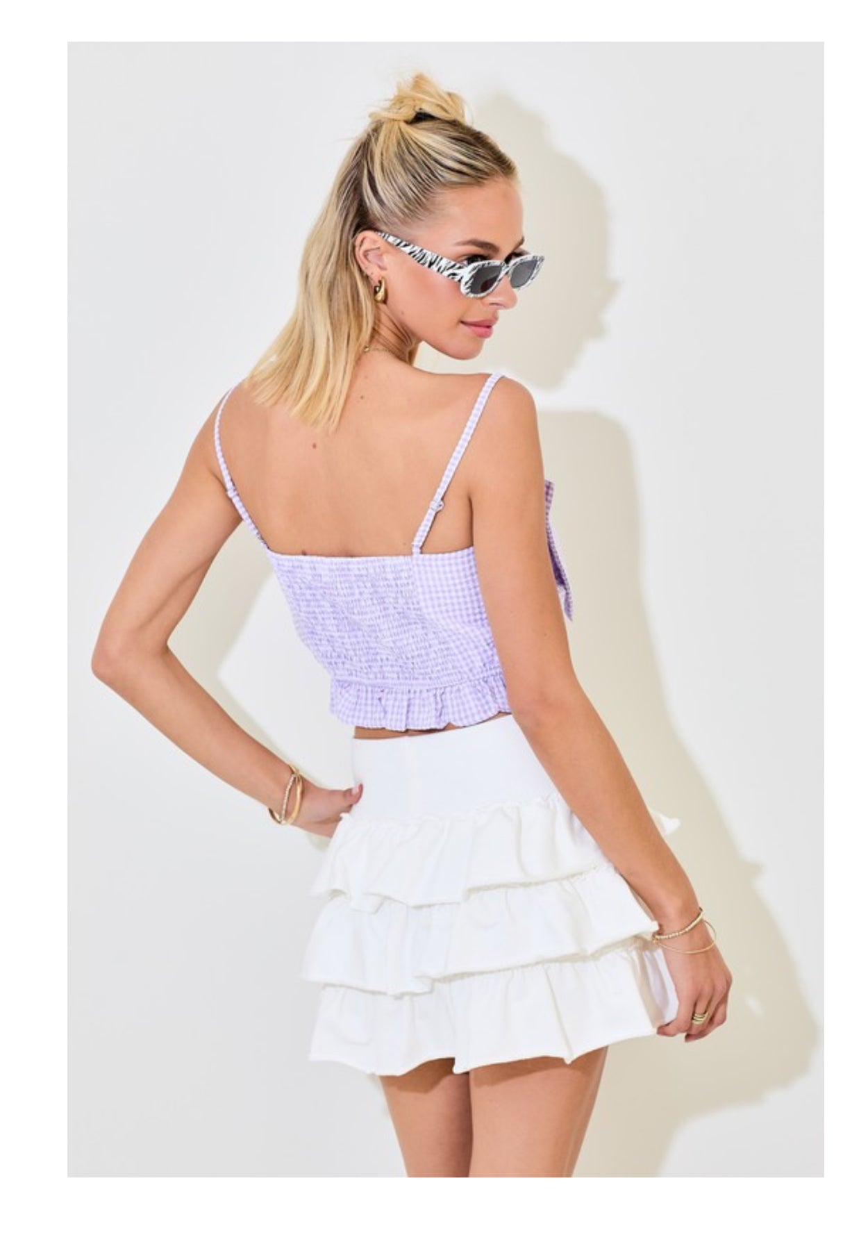 Bow And Ruffle Top