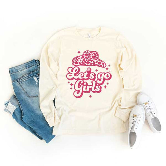 let's Go Girls Leopard Hat Long Sleeve
